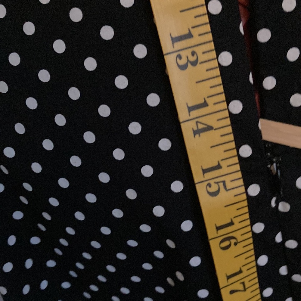 Jessica Howard size 12 polka dots lined  dress 97% cotton 2% spandex Made in USA - Picture 6 of 10